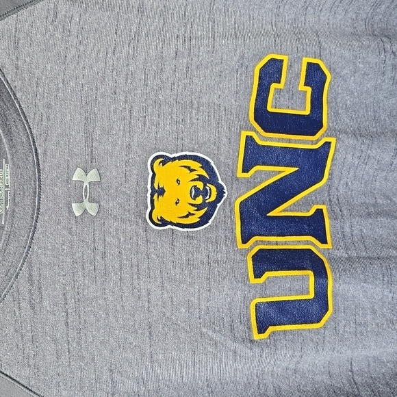 Under Armour Gray  Long Sleeve Tech Tee - UNC Bear Logo #UNCommon Small - Picture 2 of 7